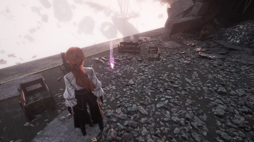 建物の二階に落ちているルミナのカラー