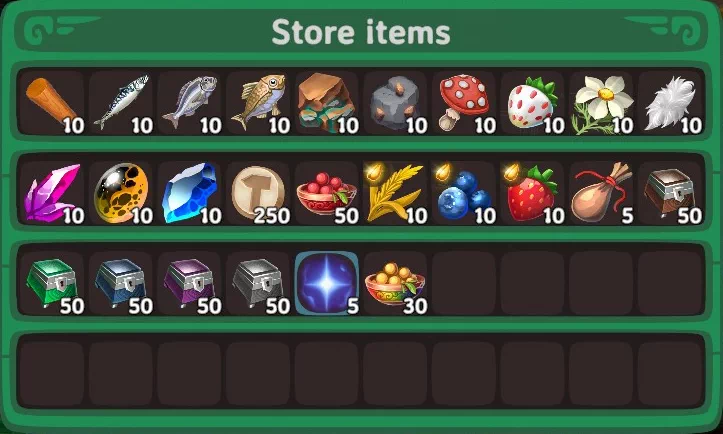Store Items