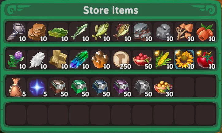 Store Items