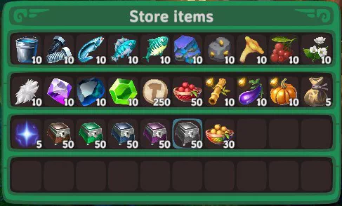 Store Items