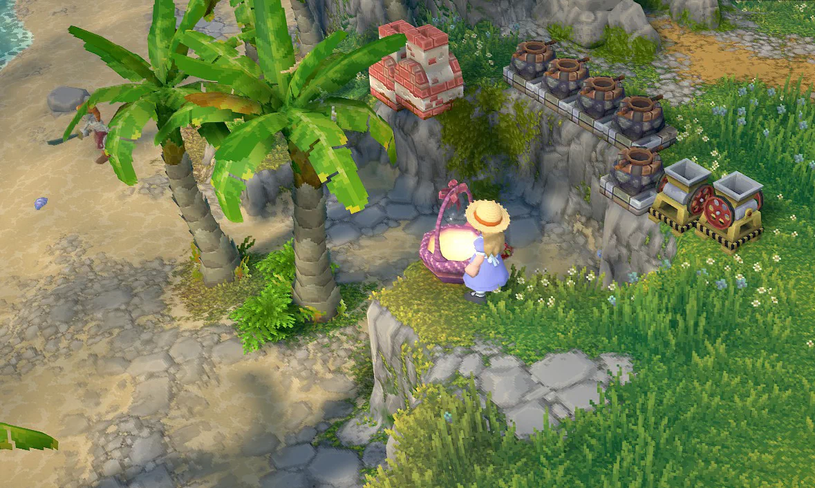 空のイースターエッグバスケット